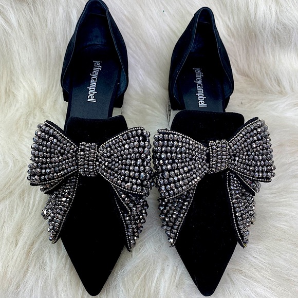 Jeffrey Campbell Shoes - Jeffery Campbell Valenti Bow Loafer Black Stone
